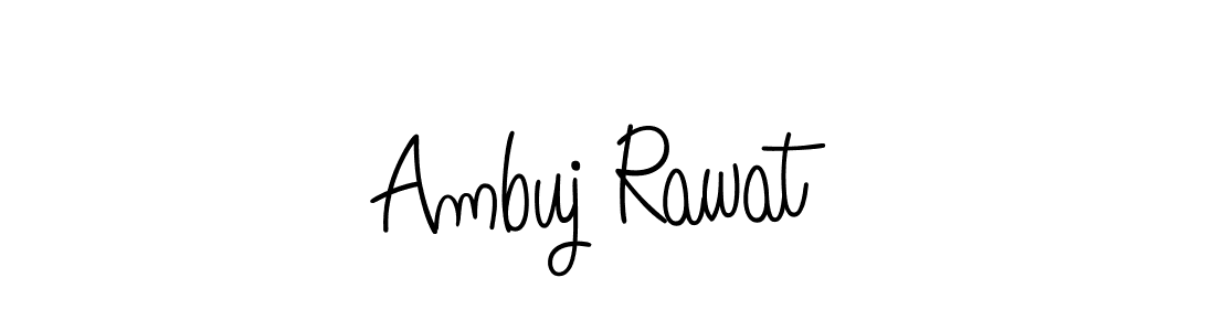 Create a beautiful signature design for name Ambuj Rawat. With this signature (Angelique-Rose-font-FFP) fonts, you can make a handwritten signature for free. Ambuj Rawat signature style 5 images and pictures png