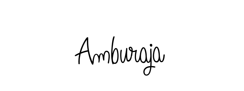 How to make Amburaja name signature. Use Angelique-Rose-font-FFP style for creating short signs online. This is the latest handwritten sign. Amburaja signature style 5 images and pictures png