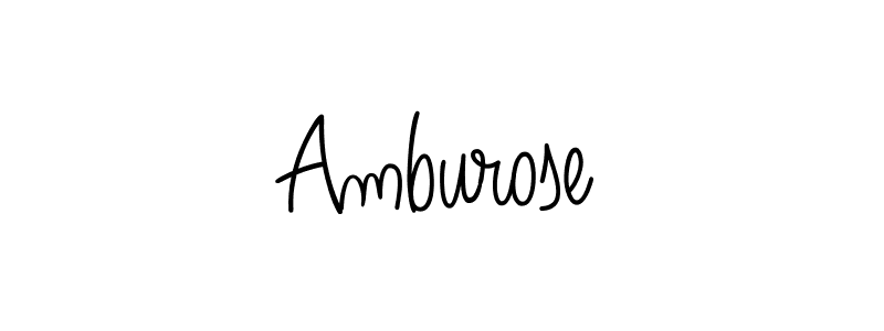 Once you've used our free online signature maker to create your best signature Angelique-Rose-font-FFP style, it's time to enjoy all of the benefits that Amburose name signing documents. Amburose signature style 5 images and pictures png