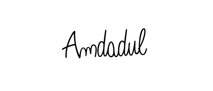 The best way (Angelique-Rose-font-FFP) to make a short signature is to pick only two or three words in your name. The name Amdadul include a total of six letters. For converting this name. Amdadul signature style 5 images and pictures png