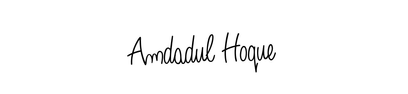 Also we have Amdadul Hoque name is the best signature style. Create professional handwritten signature collection using Angelique-Rose-font-FFP autograph style. Amdadul Hoque signature style 5 images and pictures png