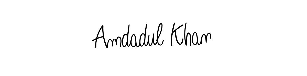 Amdadul Khan stylish signature style. Best Handwritten Sign (Angelique-Rose-font-FFP) for my name. Handwritten Signature Collection Ideas for my name Amdadul Khan. Amdadul Khan signature style 5 images and pictures png