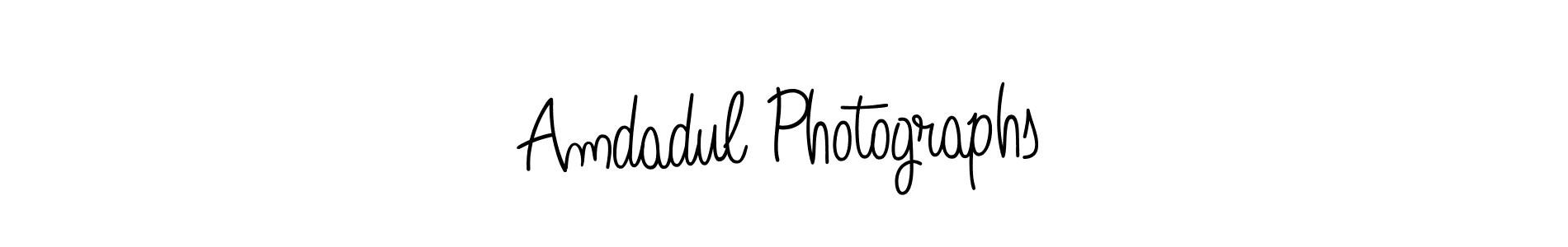 Make a beautiful signature design for name Amdadul Photographs. With this signature (Angelique-Rose-font-FFP) style, you can create a handwritten signature for free. Amdadul Photographs signature style 5 images and pictures png