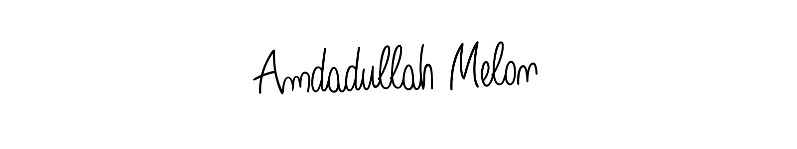 if you are searching for the best signature style for your name Amdadullah Melon. so please give up your signature search. here we have designed multiple signature styles  using Angelique-Rose-font-FFP. Amdadullah Melon signature style 5 images and pictures png