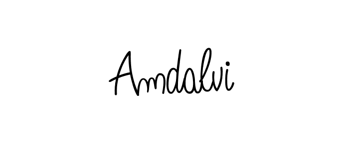 Make a beautiful signature design for name Amdalvi. Use this online signature maker to create a handwritten signature for free. Amdalvi signature style 5 images and pictures png