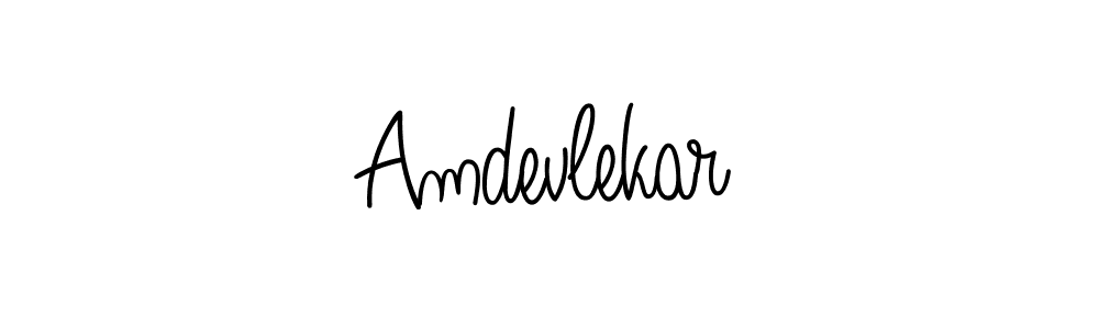 Also we have Amdevlekar name is the best signature style. Create professional handwritten signature collection using Angelique-Rose-font-FFP autograph style. Amdevlekar signature style 5 images and pictures png