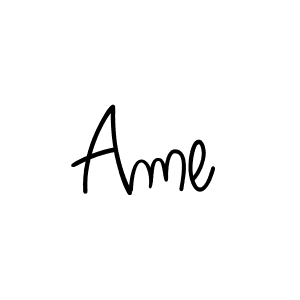 Design your own signature with our free online signature maker. With this signature software, you can create a handwritten (Angelique-Rose-font-FFP) signature for name Ame. Ame signature style 5 images and pictures png