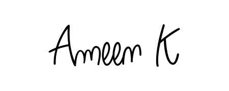 Style your name Ameen K with confidence using Angelique-Rose-font-FFP signature design. Simple, elegant, and ready for immediate document use. Ameen K signature style 5 images and pictures png