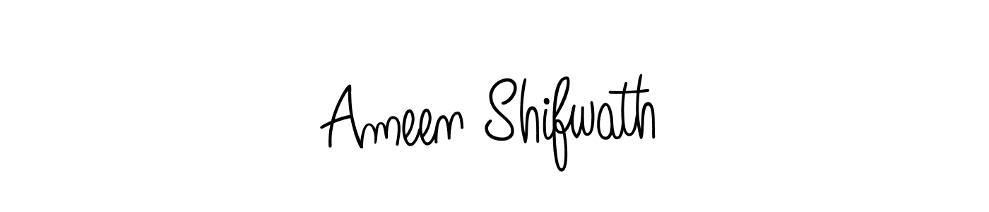 Here are the top 10 professional signature styles for the name Ameen Shifwath. These are the best autograph styles you can use for your name. Ameen Shifwath signature style 5 images and pictures png