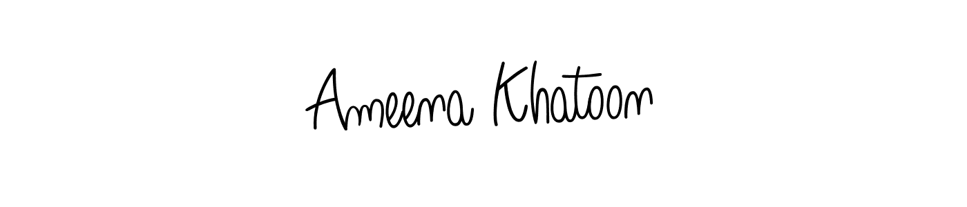 Make a short Ameena Khatoon signature style. Manage your documents anywhere anytime using Angelique-Rose-font-FFP. Create and add eSignatures, submit forms, share and send files easily. Ameena Khatoon signature style 5 images and pictures png