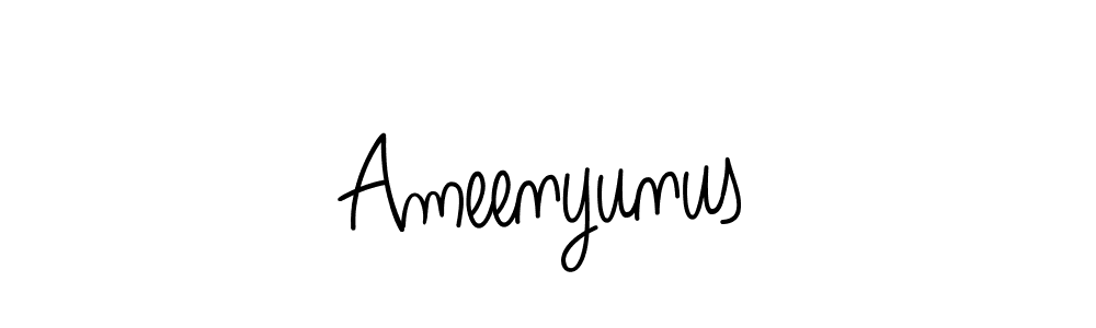 Ameenyunus stylish signature style. Best Handwritten Sign (Angelique-Rose-font-FFP) for my name. Handwritten Signature Collection Ideas for my name Ameenyunus. Ameenyunus signature style 5 images and pictures png