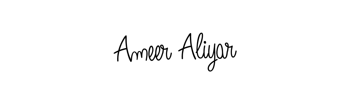 This is the best signature style for the Ameer Aliyar name. Also you like these signature font (Angelique-Rose-font-FFP). Mix name signature. Ameer Aliyar signature style 5 images and pictures png