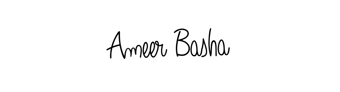 Also we have Ameer Basha name is the best signature style. Create professional handwritten signature collection using Angelique-Rose-font-FFP autograph style. Ameer Basha signature style 5 images and pictures png