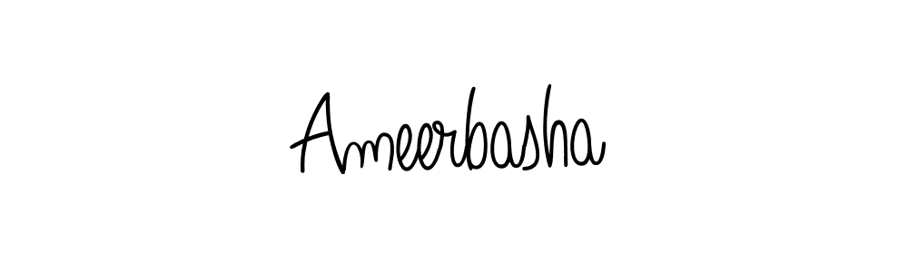 Here are the top 10 professional signature styles for the name Ameerbasha. These are the best autograph styles you can use for your name. Ameerbasha signature style 5 images and pictures png