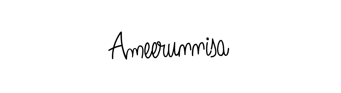 Similarly Angelique-Rose-font-FFP is the best handwritten signature design. Signature creator online .You can use it as an online autograph creator for name Ameerunnisa. Ameerunnisa signature style 5 images and pictures png