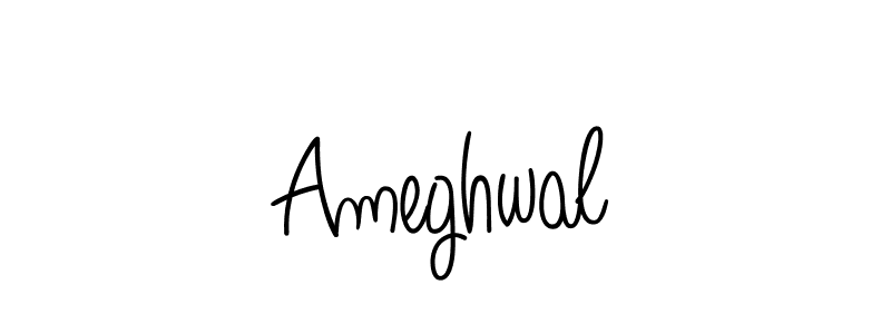 Use a signature maker to create a handwritten signature online. With this signature software, you can design (Angelique-Rose-font-FFP) your own signature for name Ameghwal. Ameghwal signature style 5 images and pictures png
