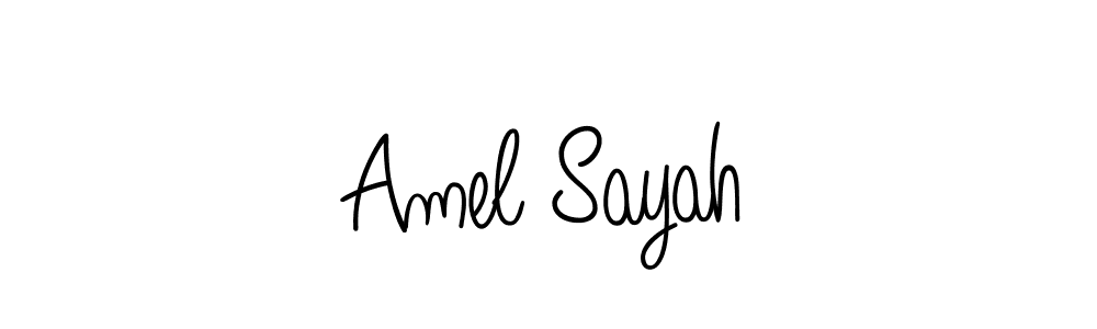 Check out images of Autograph of Amel Sayah name. Actor Amel Sayah Signature Style. Angelique-Rose-font-FFP is a professional sign style online. Amel Sayah signature style 5 images and pictures png