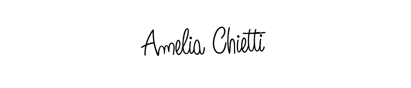 You should practise on your own different ways (Angelique-Rose-font-FFP) to write your name (Amelia Chietti) in signature. don't let someone else do it for you. Amelia Chietti signature style 5 images and pictures png