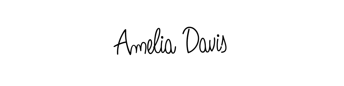 The best way (Angelique-Rose-font-FFP) to make a short signature is to pick only two or three words in your name. The name Amelia Davis include a total of six letters. For converting this name. Amelia Davis signature style 5 images and pictures png