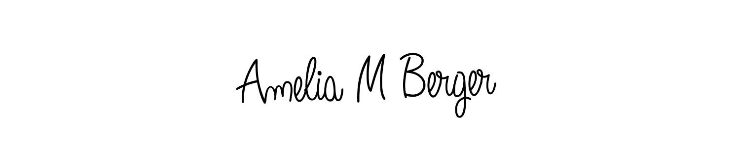 This is the best signature style for the Amelia M Berger name. Also you like these signature font (Angelique-Rose-font-FFP). Mix name signature. Amelia M Berger signature style 5 images and pictures png