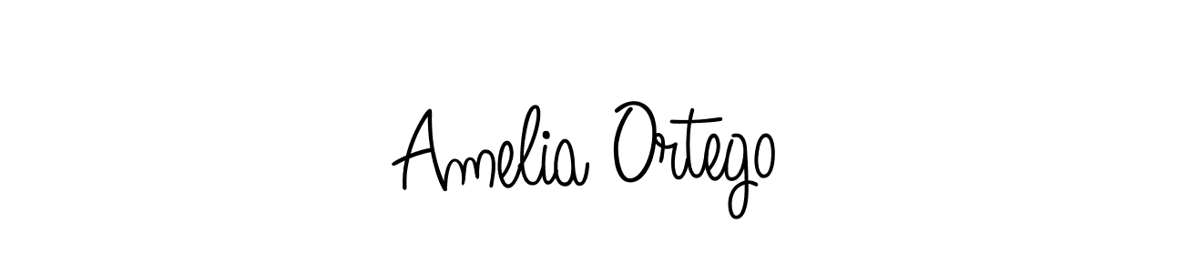 How to make Amelia Ortego name signature. Use Angelique-Rose-font-FFP style for creating short signs online. This is the latest handwritten sign. Amelia Ortego signature style 5 images and pictures png