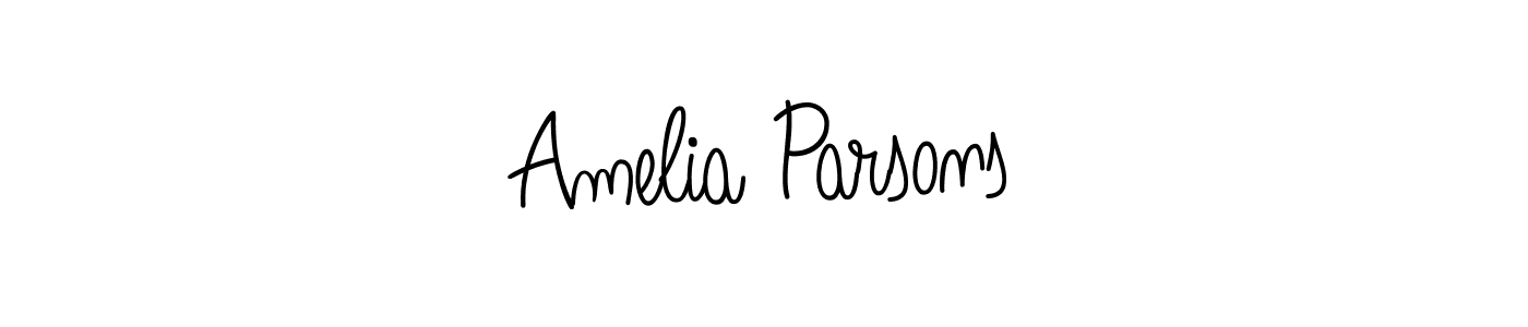 Design your own signature with our free online signature maker. With this signature software, you can create a handwritten (Angelique-Rose-font-FFP) signature for name Amelia Parsons. Amelia Parsons signature style 5 images and pictures png