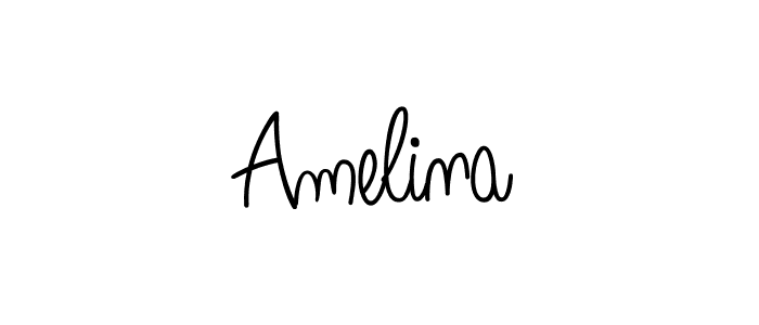 How to make Amelina name signature. Use Angelique-Rose-font-FFP style for creating short signs online. This is the latest handwritten sign. Amelina signature style 5 images and pictures png