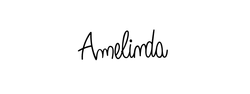 Design your own signature with our free online signature maker. With this signature software, you can create a handwritten (Angelique-Rose-font-FFP) signature for name Amelinda. Amelinda signature style 5 images and pictures png