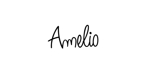 The best way (Angelique-Rose-font-FFP) to make a short signature is to pick only two or three words in your name. The name Amelio include a total of six letters. For converting this name. Amelio signature style 5 images and pictures png