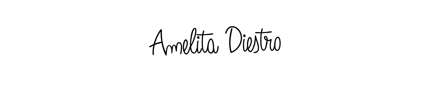 Create a beautiful signature design for name Amelita Diestro. With this signature (Angelique-Rose-font-FFP) fonts, you can make a handwritten signature for free. Amelita Diestro signature style 5 images and pictures png
