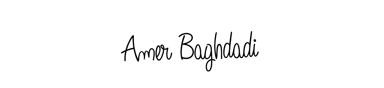 It looks lik you need a new signature style for name Amer Baghdadi. Design unique handwritten (Angelique-Rose-font-FFP) signature with our free signature maker in just a few clicks. Amer Baghdadi signature style 5 images and pictures png
