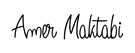 Personalize your online presence with Amer Maktabi signature rendered in elegant Angelique-Rose-font-FFP font. Great for website footers and blogs. Amer Maktabi signature style 5 images and pictures png