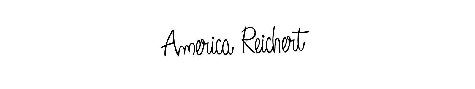 Also we have America Reichert name is the best signature style. Create professional handwritten signature collection using Angelique-Rose-font-FFP autograph style. America Reichert signature style 5 images and pictures png