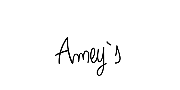 Make a beautiful signature design for name Amey`s. Use this online signature maker to create a handwritten signature for free. Amey`s signature style 5 images and pictures png