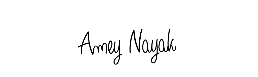 How to make Amey Nayak name signature. Use Angelique-Rose-font-FFP style for creating short signs online. This is the latest handwritten sign. Amey Nayak signature style 5 images and pictures png