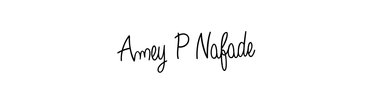 How to make Amey P Nafade signature? Angelique-Rose-font-FFP is a professional autograph style. Create handwritten signature for Amey P Nafade name. Amey P Nafade signature style 5 images and pictures png