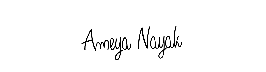 How to make Ameya Nayak signature? Angelique-Rose-font-FFP is a professional autograph style. Create handwritten signature for Ameya Nayak name. Ameya Nayak signature style 5 images and pictures png