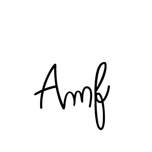 You should practise on your own different ways (Angelique-Rose-font-FFP) to write your name (Amf) in signature. don't let someone else do it for you. Amf signature style 5 images and pictures png