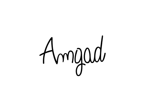 The best way (Angelique-Rose-font-FFP) to make a short signature is to pick only two or three words in your name. The name Amgad include a total of six letters. For converting this name. Amgad signature style 5 images and pictures png