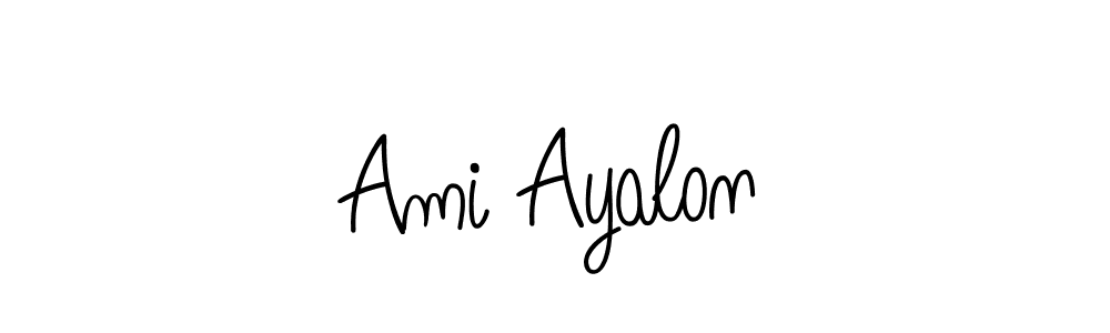 Design your own signature with our free online signature maker. With this signature software, you can create a handwritten (Angelique-Rose-font-FFP) signature for name Ami Ayalon. Ami Ayalon signature style 5 images and pictures png