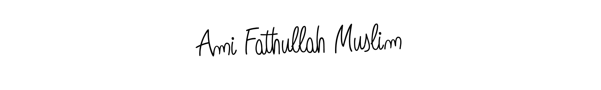 This is the best signature style for the Ami Fathullah Muslim name. Also you like these signature font (Angelique-Rose-font-FFP). Mix name signature. Ami Fathullah Muslim signature style 5 images and pictures png