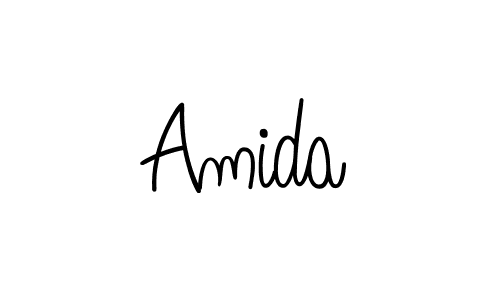 Design your own signature with our free online signature maker. With this signature software, you can create a handwritten (Angelique-Rose-font-FFP) signature for name Amida. Amida signature style 5 images and pictures png