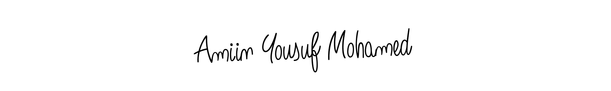 if you are searching for the best signature style for your name Amiin Yousuf Mohamed. so please give up your signature search. here we have designed multiple signature styles  using Angelique-Rose-font-FFP. Amiin Yousuf Mohamed signature style 5 images and pictures png