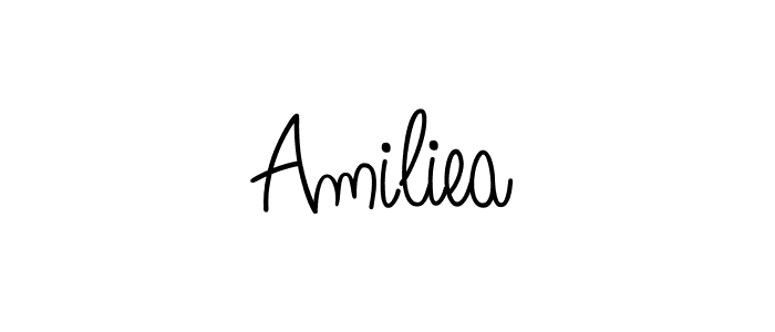 Also You can easily find your signature by using the search form. We will create Amiliea name handwritten signature images for you free of cost using Angelique-Rose-font-FFP sign style. Amiliea signature style 5 images and pictures png