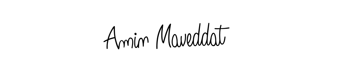 You should practise on your own different ways (Angelique-Rose-font-FFP) to write your name (Amin Maveddat) in signature. don't let someone else do it for you. Amin Maveddat signature style 5 images and pictures png