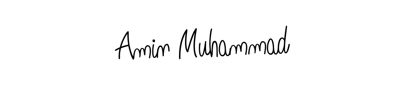 Make a beautiful signature design for name Amin Muhammad. With this signature (Angelique-Rose-font-FFP) style, you can create a handwritten signature for free. Amin Muhammad signature style 5 images and pictures png