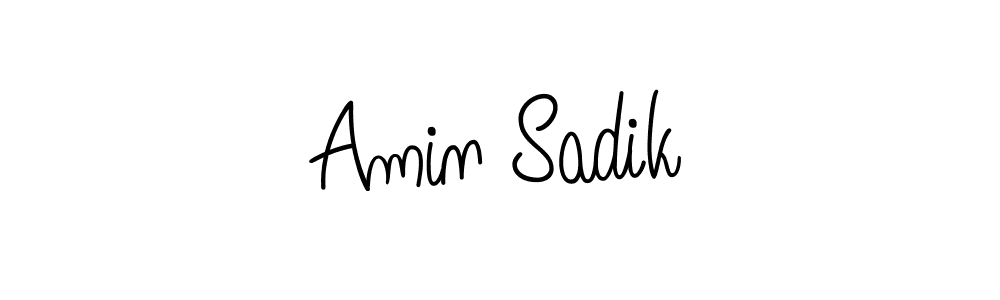 Design your own signature with our free online signature maker. With this signature software, you can create a handwritten (Angelique-Rose-font-FFP) signature for name Amin Sadik. Amin Sadik signature style 5 images and pictures png