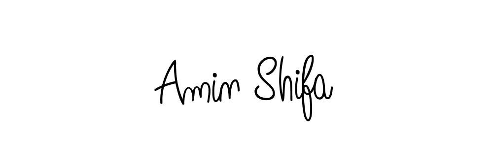 Create a beautiful signature design for name Amin Shifa. With this signature (Angelique-Rose-font-FFP) fonts, you can make a handwritten signature for free. Amin Shifa signature style 5 images and pictures png