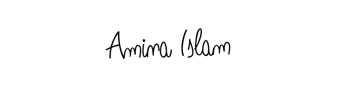if you are searching for the best signature style for your name Amina Islam. so please give up your signature search. here we have designed multiple signature styles  using Angelique-Rose-font-FFP. Amina Islam signature style 5 images and pictures png
