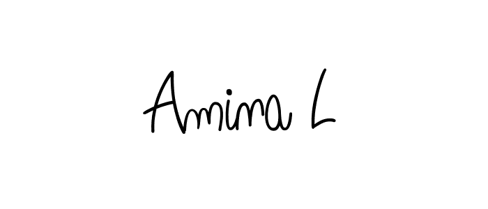 Best and Professional Signature Style for Amina L. Angelique-Rose-font-FFP Best Signature Style Collection. Amina L signature style 5 images and pictures png